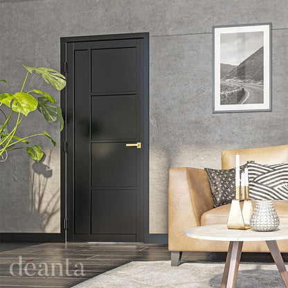 Deanta Brixton Black Prefinished FSC Internal Door - JJ Building Materials
