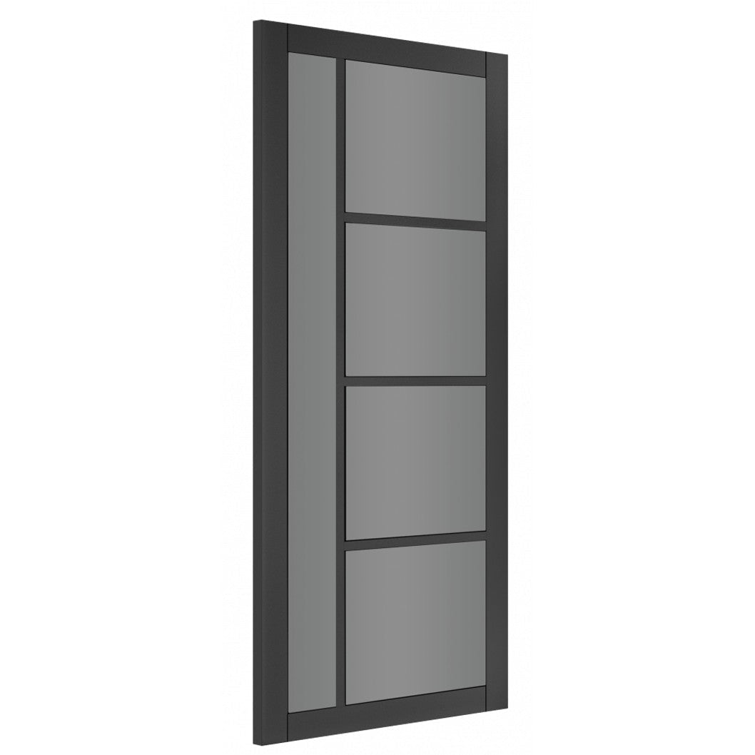 Deanta Brixton Black Prefinished Tinted Glaze FSC Internal Door - JJ Building Materials