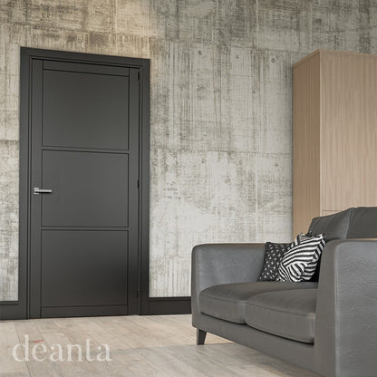 Deanta Camden Black Prefinished FSC Internal Door - JJ Building Materials