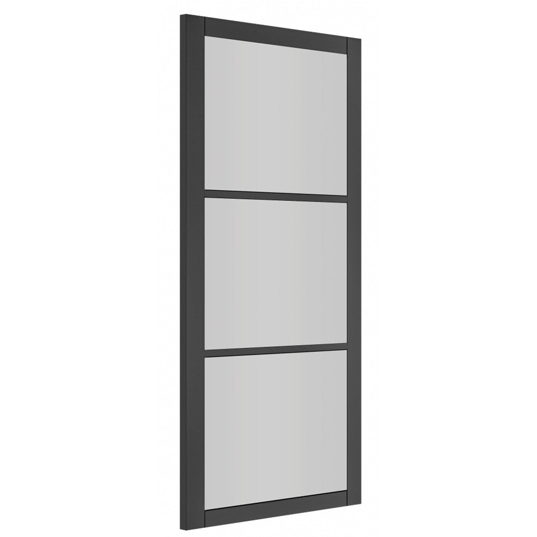 Deanta Camden Black Prefinished Glazed FSC Internal Door - JJ Building Materials