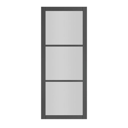 Deanta Camden Black Prefinished Glazed FSC Internal Door - JJ Building Materials