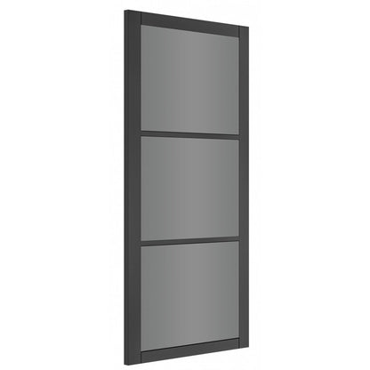 Deanta Camden Black Prefinished Tinted Glaze FSC Internal Door - JJ Building Materials