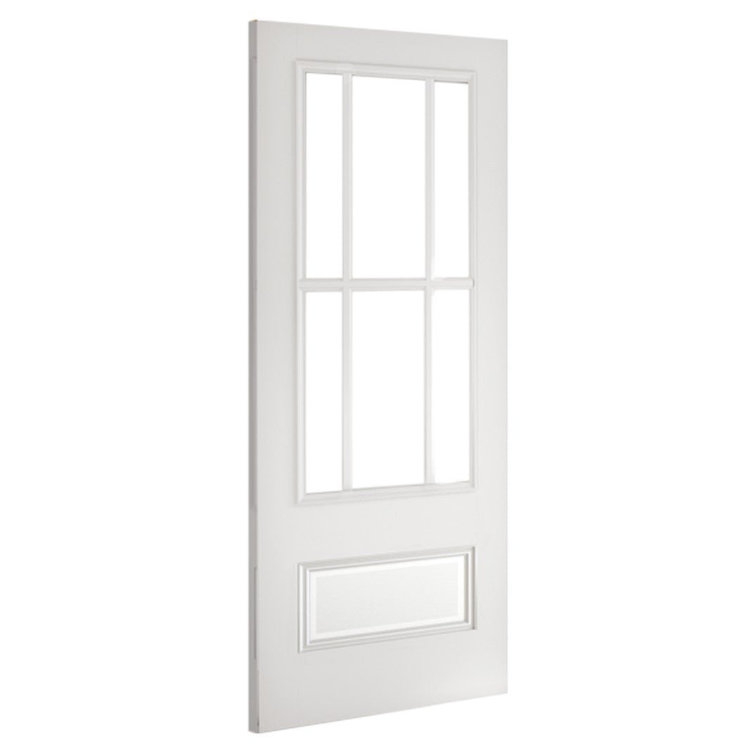 Deanta Canterbury White Primed Bevelled Glaze FSC Internal Door - JJ Building Materials