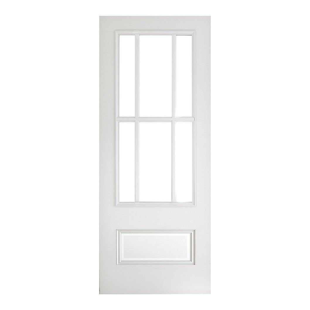 Deanta Canterbury White Primed Bevelled Glaze FSC Internal Door - JJ Building Materials