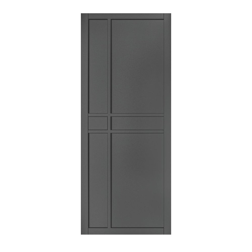 Deanta Dalston Black Prefinished FSC Internal Door - JJ Building Materials