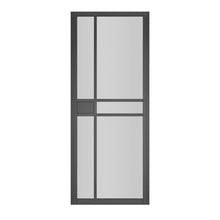 Deanta Dalston Black Prefinished Glazed FSC Internal Door - JJ Building Materials