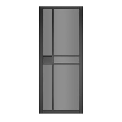 Deanta Dalston Black Prefinished Tinted Glaze FSC Internal Door - JJ Building Materials
