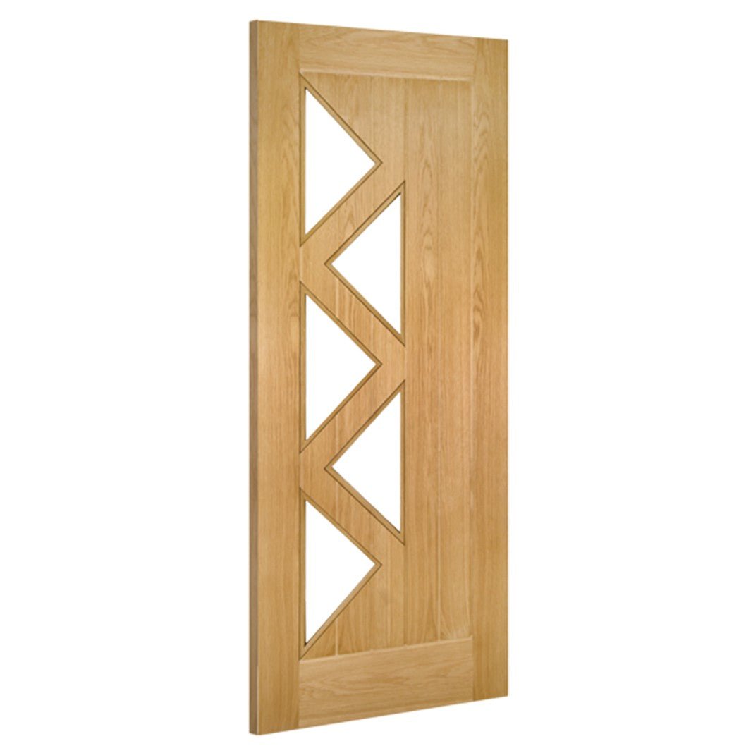 Deanta Ely Prefinished Oak Glazed (5L) FSC Internal Door - JJ Building Materials