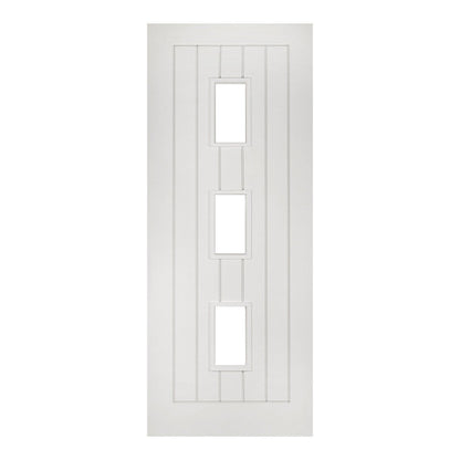 Deanta Ely White Primed Glazed (3L) FSC Internal Door - JJ Building Materials