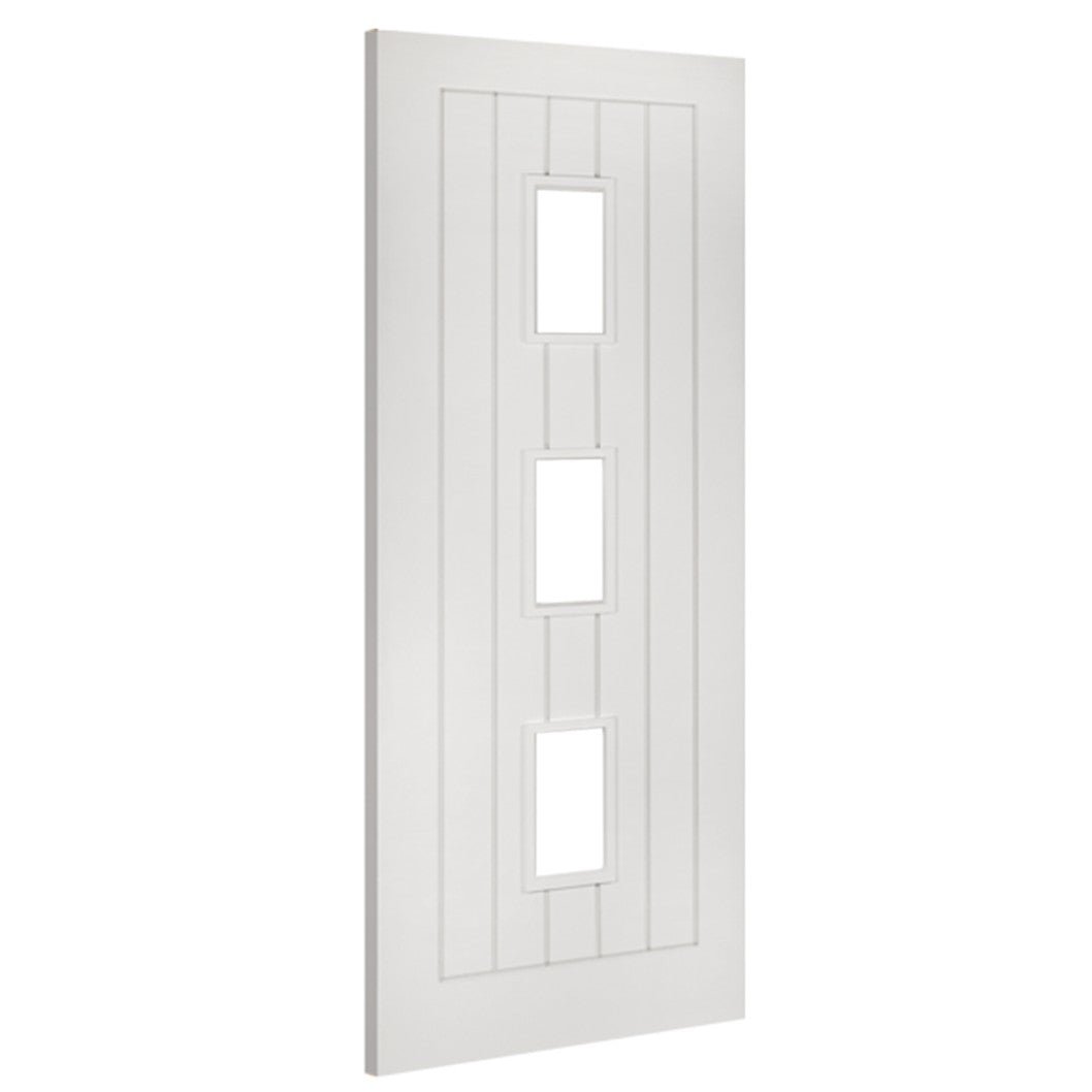 Deanta Ely White Primed Glazed (3L) FSC Internal Door - JJ Building Materials