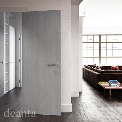 Deanta Flush Light Grey Ash FD30 6mm Lipping Certifire CF5740 FSC Internal Fire Door - JJ Building Materials