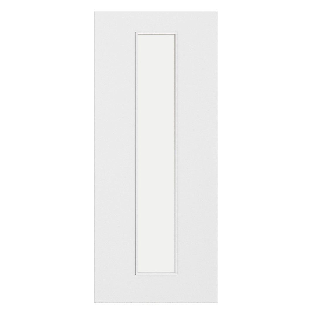 Deanta Flush White Primed FD60 Option 10 60M Clear Glaze FSC Internal Fire Door - JJ Building Materials