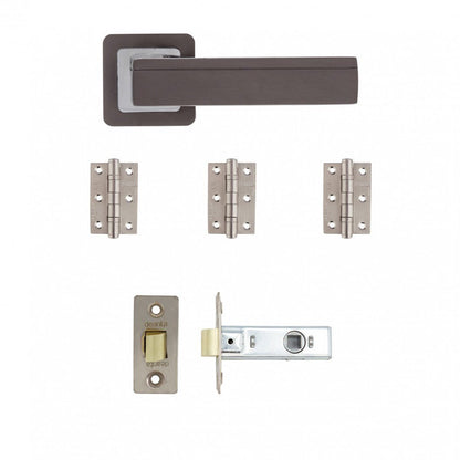 Deanta Invictus Latch Kit Matt Satin Black Finish - JJ Building Materials