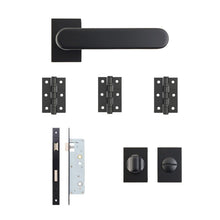 Deanta Juno Urban Bathroom Kit | 76x50x2mm Hinges Matt Black Finish - JJ Building Materials