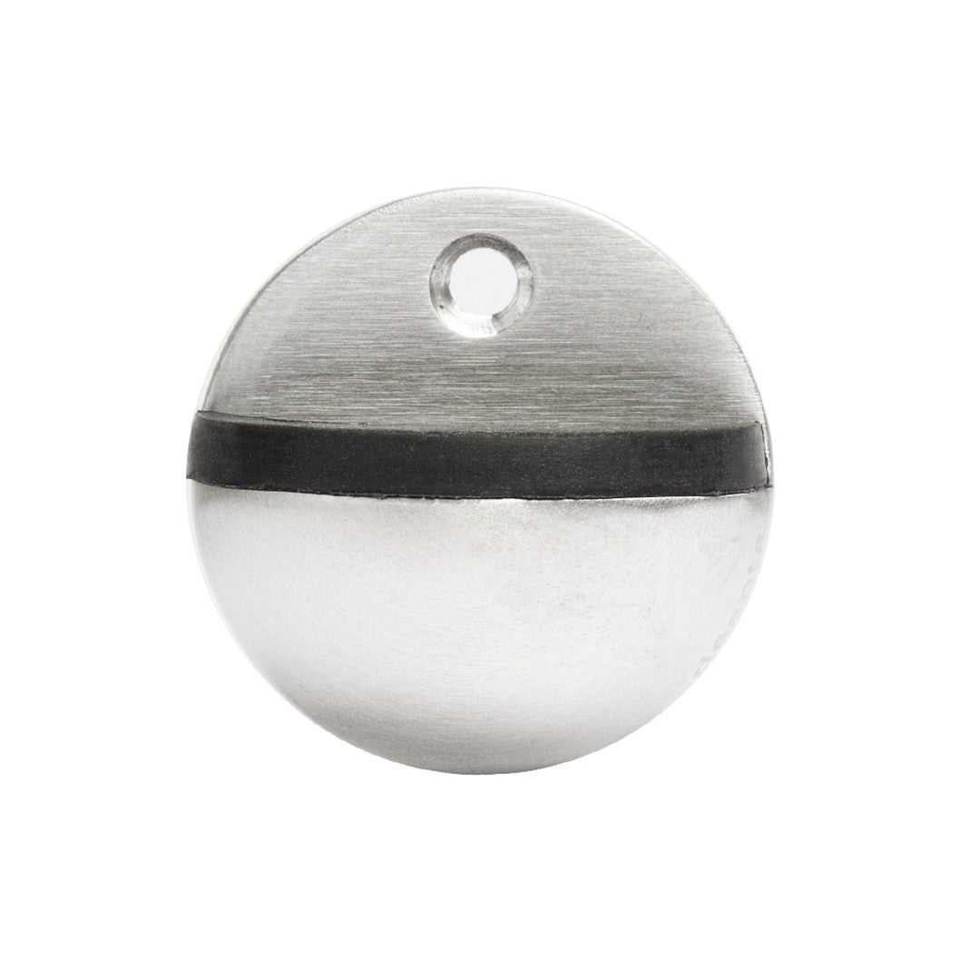 Deanta Oval Door Stop Satin Stainless Steel 46mmØx26mm - JJ Building Materials