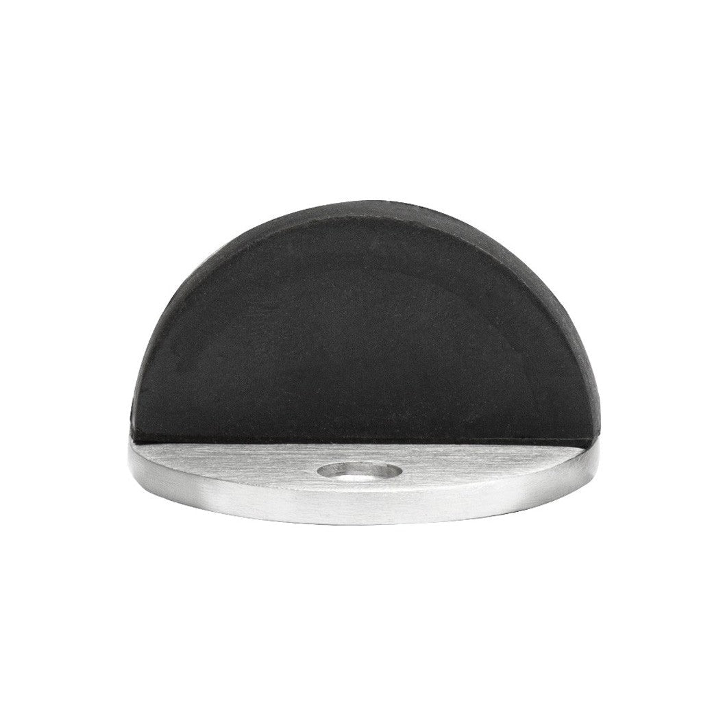 Deanta Oval Door Stop Satin Stainless Steel 46mmØx26mm - JJ Building Materials