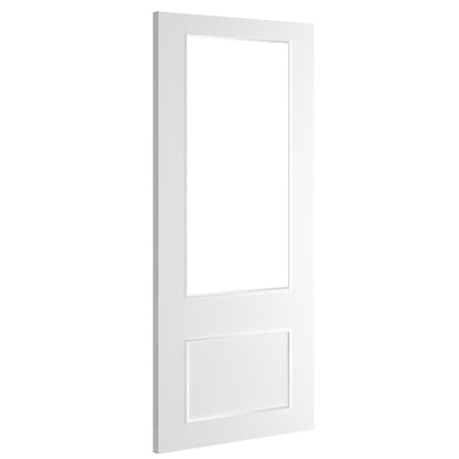 Deanta Sandringham White Primed Glazed FD30 FSC Internal Fire Door - JJ Building Materials
