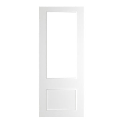 Deanta Sandringham White Primed Glazed FD30 FSC Internal Fire Door - JJ Building Materials