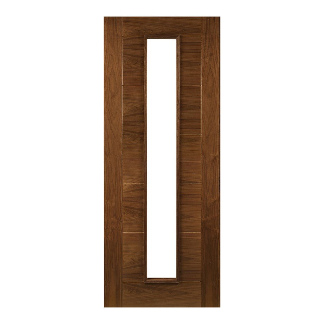 Deanta Seville Prefinished Walnut Glazed 1L FSC Internal Door - JJ Building Materials