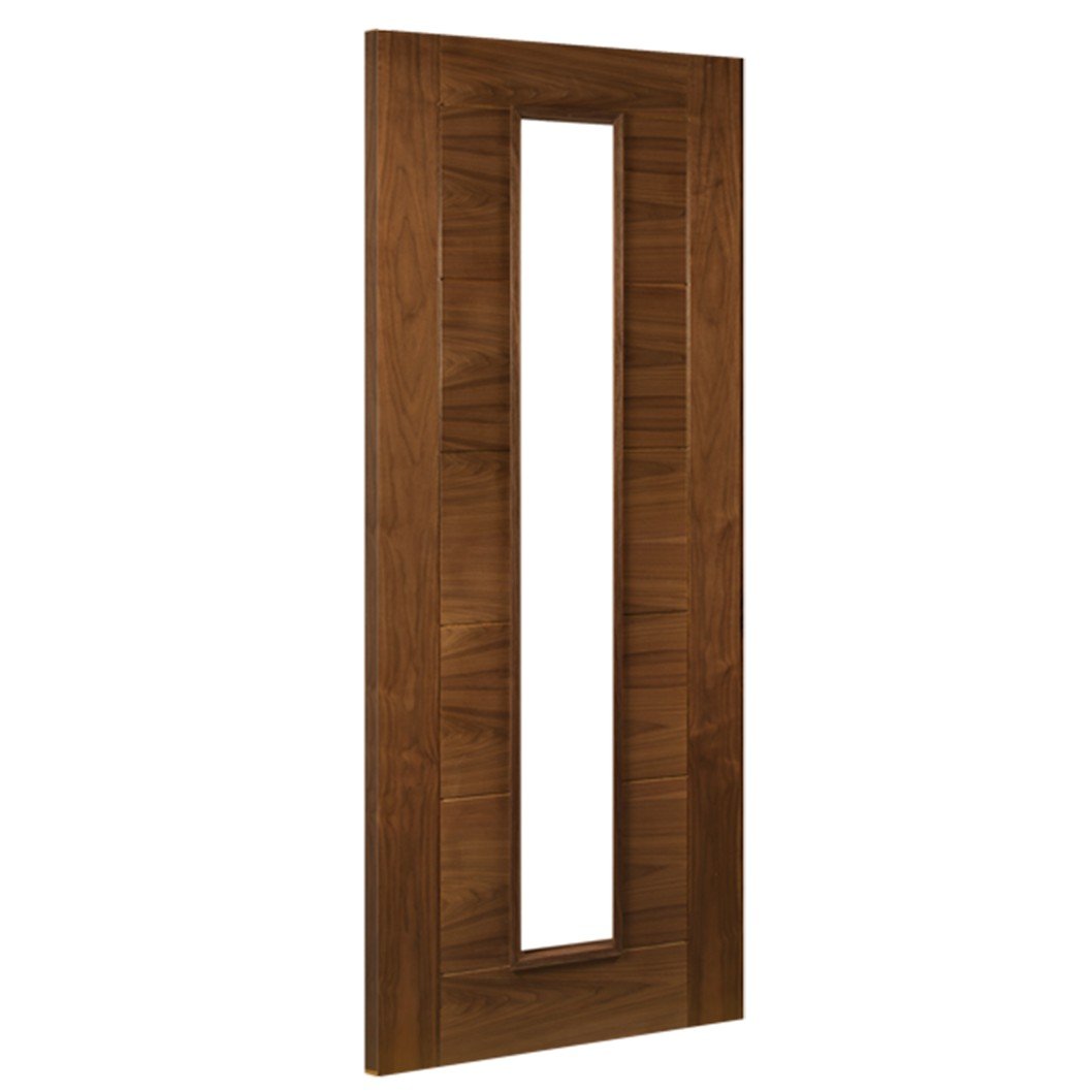 Deanta Seville Prefinished Walnut Glazed 1L FSC Internal Door - JJ Building Materials