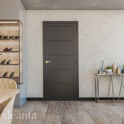 Deanta Shoreditch Black Prefinished FSC Internal Door - JJ Building Materials