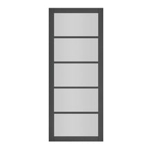 Deanta Shoreditch Black Prefinished Glazed FSC Internal Door - JJ Building Materials
