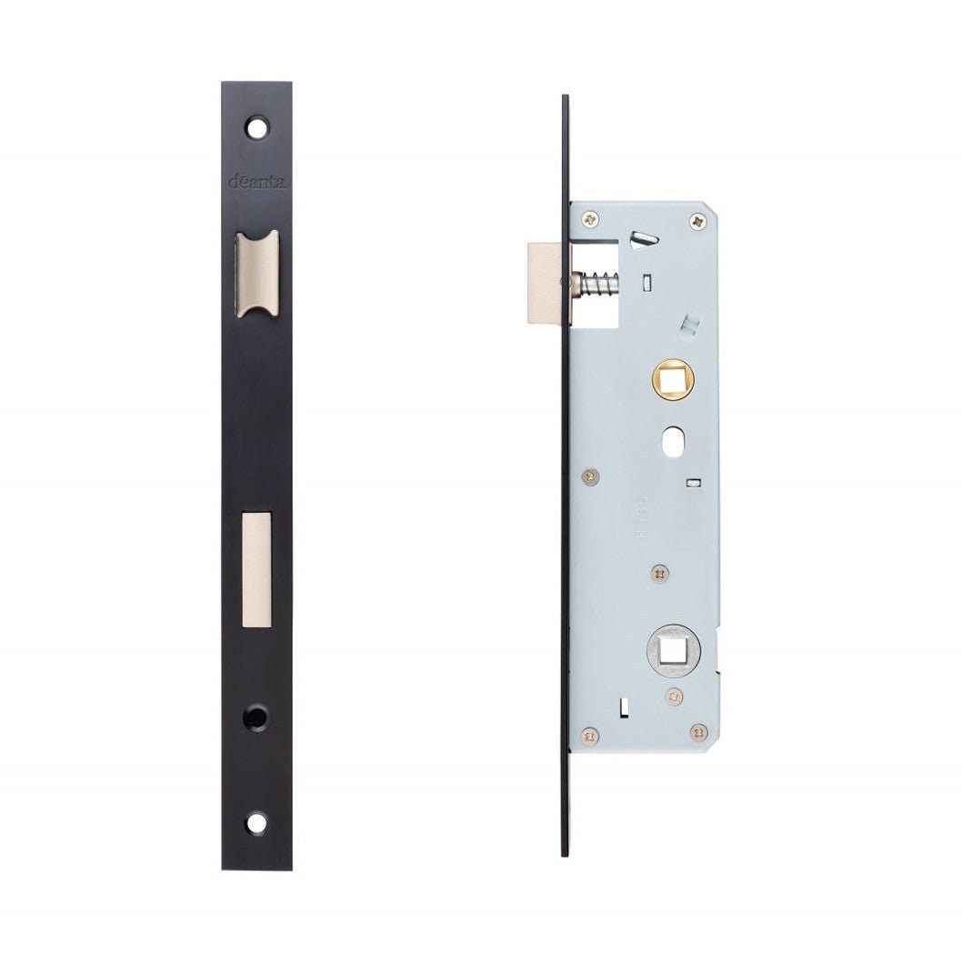 Deanta Slim Bathroom Lock 22x240mm Square - JJ Building Materials