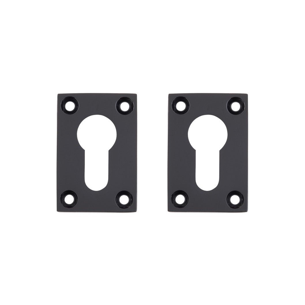 Deanta Slim Escutcheon (Pair) 35x50mm - Rectangle Rose - JJ Building Materials