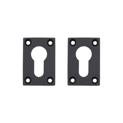 Deanta Slim Escutcheon (Pair) 35x50mm - Rectangle Rose - JJ Building Materials
