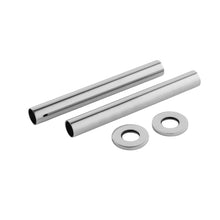 Nui Heating Extras Decorative Chrome Pipes Contemporary Brass 300x15x15mm