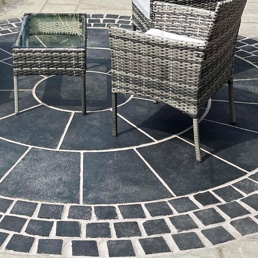 Elite Black Indian 60mm Limestone Setts - JJ Building Materials