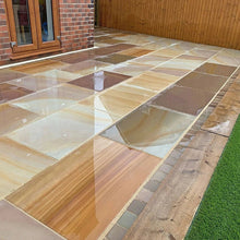 Elite Buff Indian 20mm Sandstone Paving Slabs - Sawn & Honed - JJ Building Materials