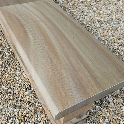 Elite Buff Indian Sandstone - Bullnose Coping Stones - Sawn & Honed - 600x300 - 40mm - JJ Building Materials