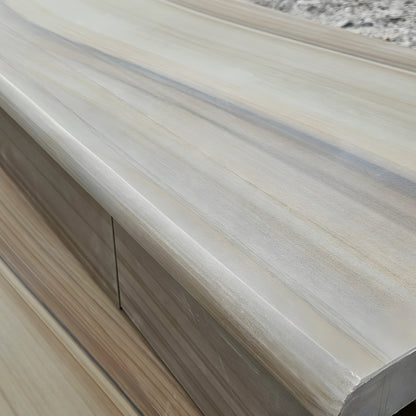 Elite Buff Indian 40mm Sandstone - Sawn & Honed - Bullnose Steps - 900x400mm