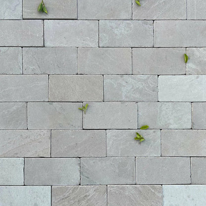Elite Buff Indian Sandstone Setts - Tumbled - 200×100 - 40mm - JJ Building Materials