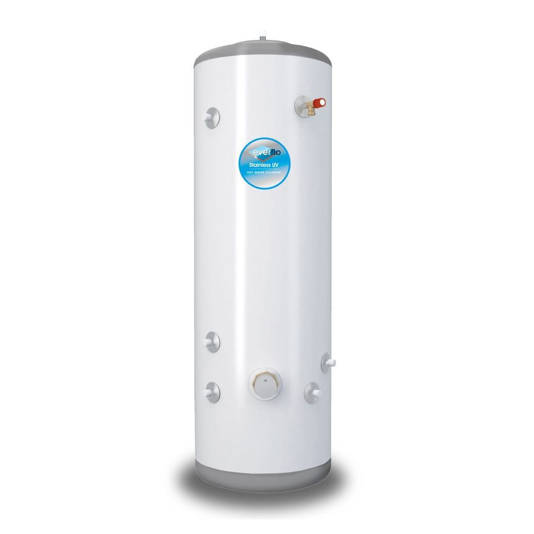 Everflo Stainless Indirect Unvented Hot Water Storage Cylinder & Kit - JJ Building Materials