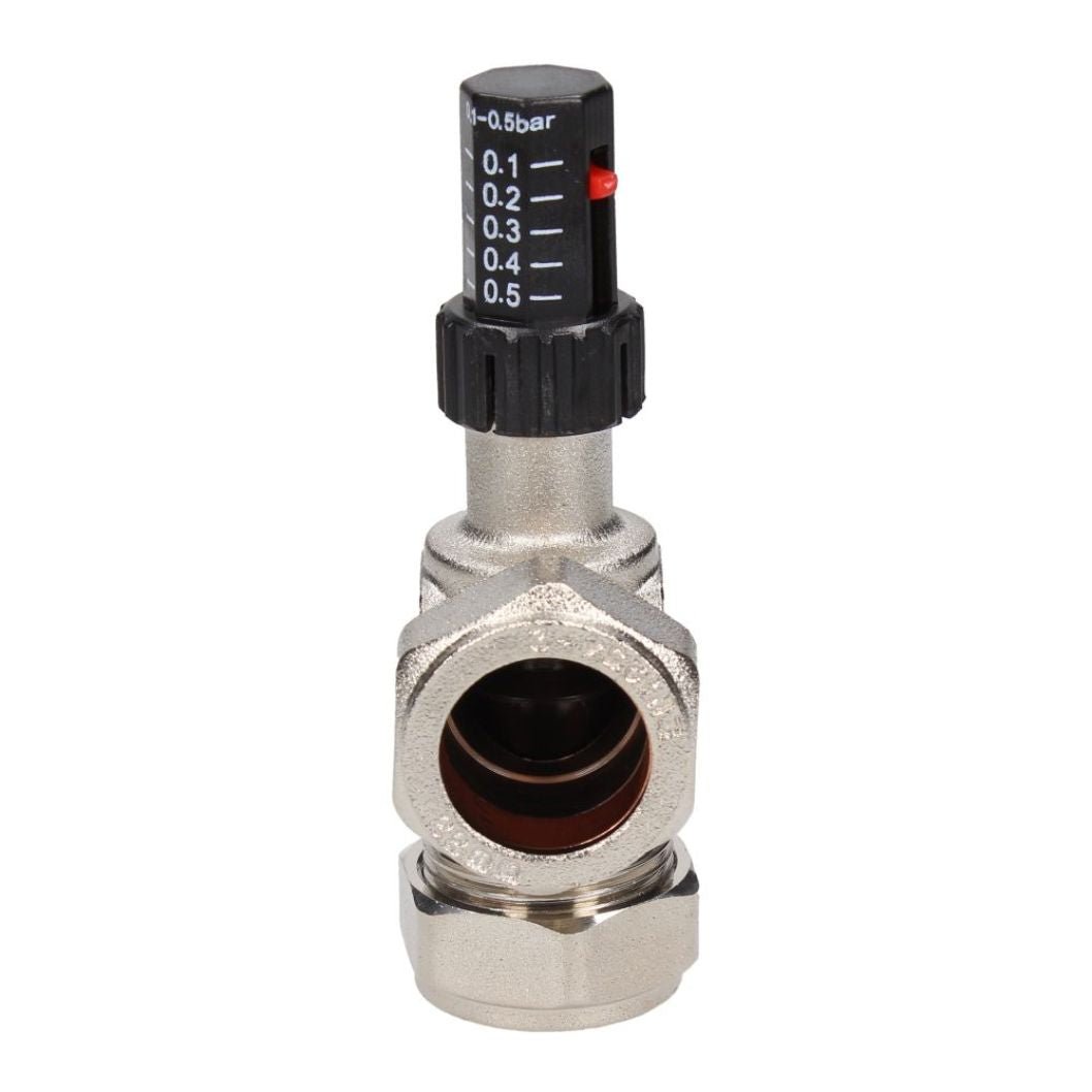 Evolve 22mm Angled Automatic Bypass Valve - JJ Building Materials