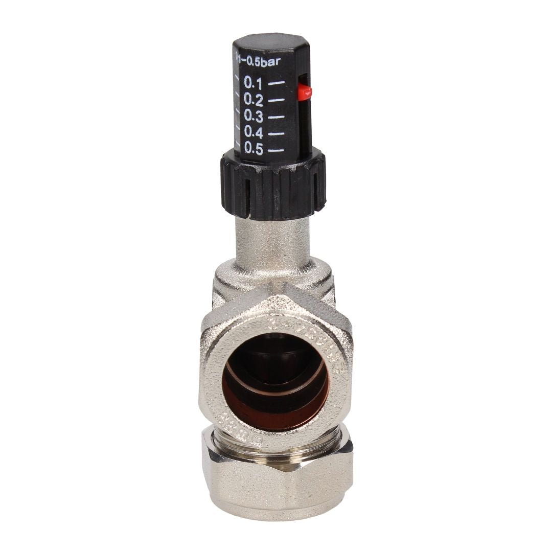 Evolve 22mm Angled Automatic Bypass Valve - JJ Building Materials