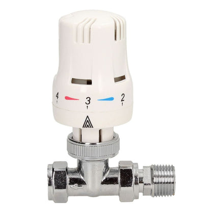 Evolve Contract 15 mm Straight Chrome/White TRV - JJ Building Materials