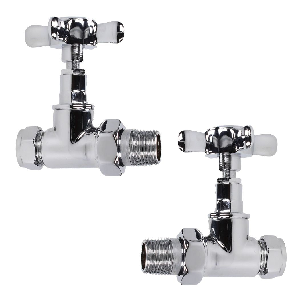 Evolve Cross Head 15mm Chrome Straight Wheel Head - JJ Building Materials