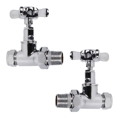 Evolve Cross Head 15mm Chrome Straight Wheel Head - JJ Building Materials