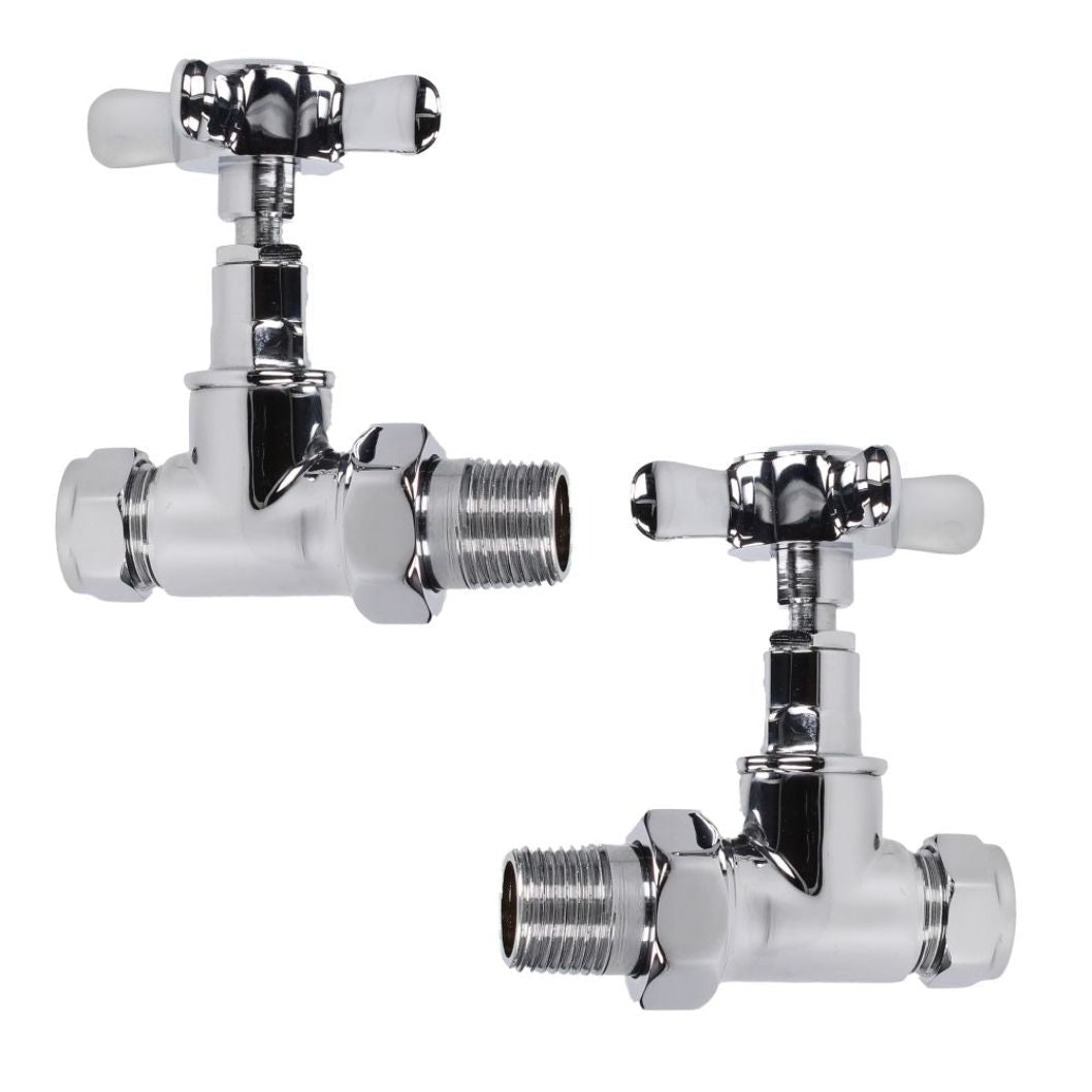 Evolve Cross Head 15mm Chrome Straight Wheel Head - JJ Building Materials