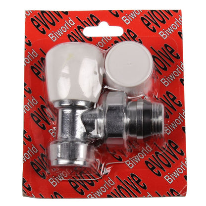 Evolve Double Packing Gland O - Ring Tail 15 mm Angled Wheel Head Valve - JJ Building Materials