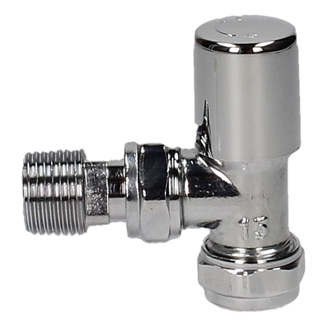 Evolve LP 15mm Chrome Angled Wheel Head Valve - JJ Building Materials