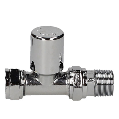 Evolve LP 15mm Chrome Straight Wheel Head Valve - JJ Building Materials
