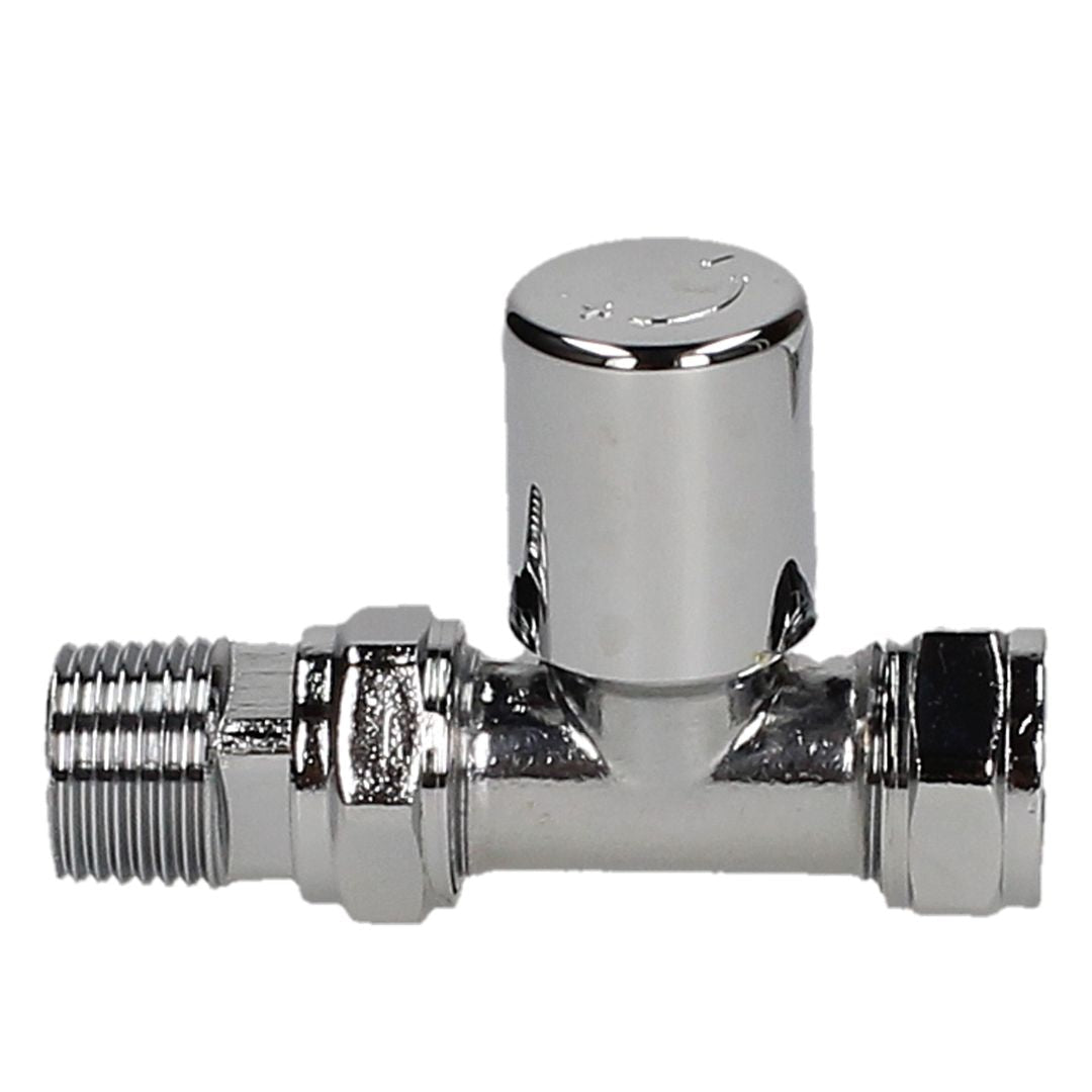 Evolve LP 15mm Chrome Straight Wheel Head Valve - JJ Building Materials