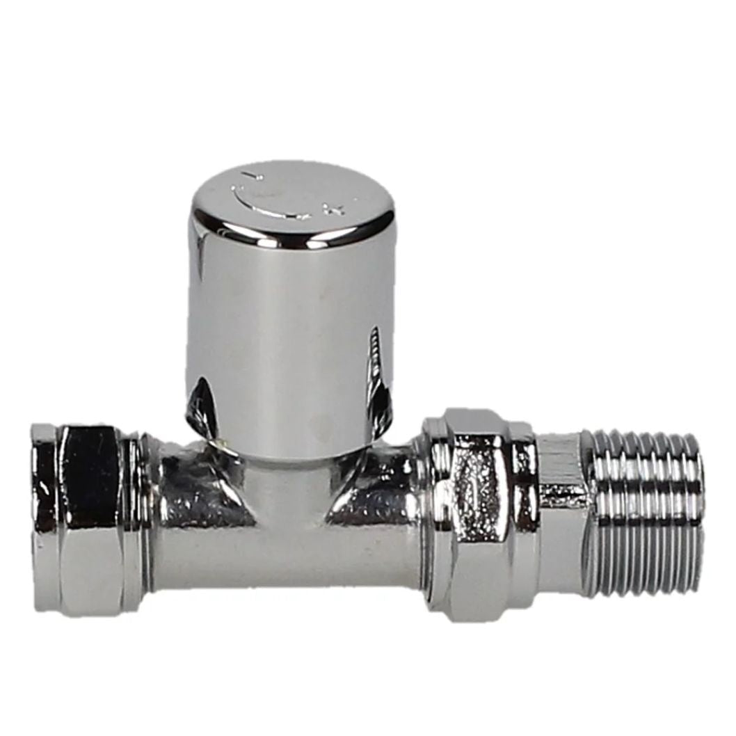 Evolve LP 15mm Chrome Straight Wheel Head Valve - JJ Building Materials