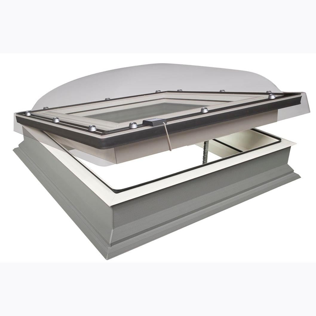 Fakro DEC-C U8 Electrically Operated Domed Flat Roof Window - JJ Building Materials