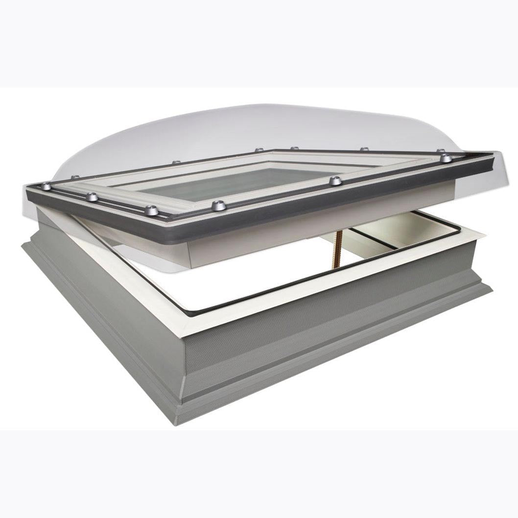 Fakro DMC-C P2 Manually Operated Double Glazed Domed Flat Roof Window - JJ Building Materials