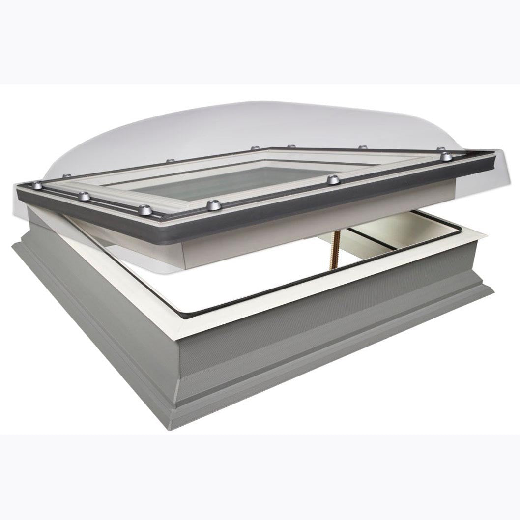 Fakro DMC-C P4 Secure Manually Operated Double Glazed Domed Flat Roof Window - JJ Building Materials